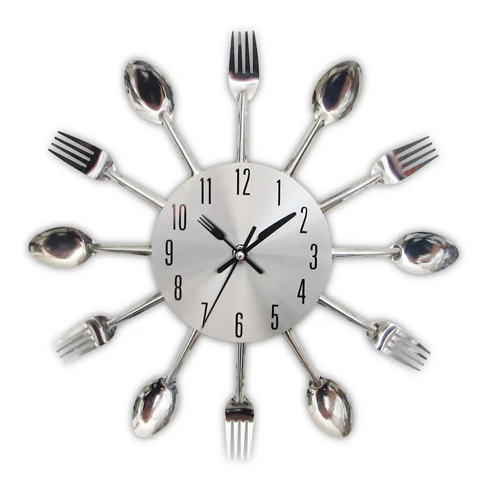 Creative Quartz Metal Kitchen Wall Clock