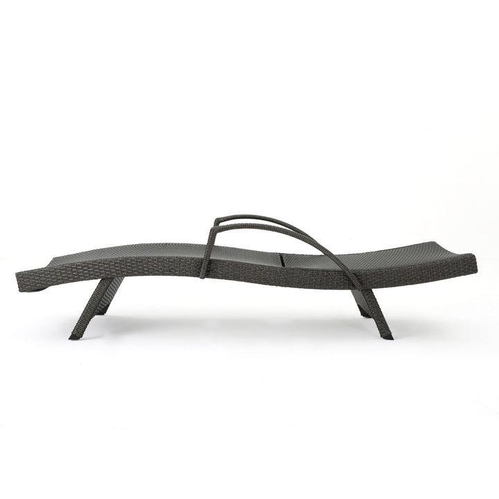 SALEM PE WICKER CHAISE LOUNGE WITH ARM